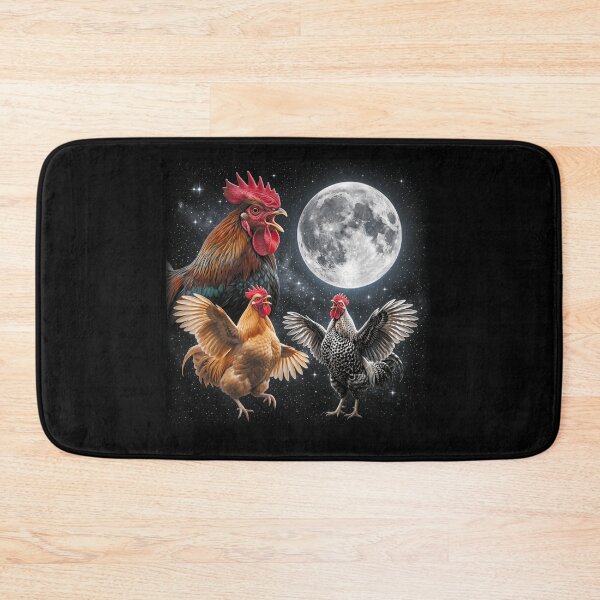 Item preview, Moonlit Rooster Chorus Funny Farm Animal Celestial Night Vintage Style designed and sold by Taniyah Gomes.