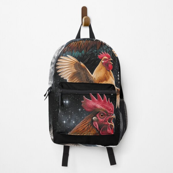 Item preview, Moonlit Rooster Chorus Funny Farm Animal Celestial Night Vintage Style designed and sold by Taniyah Gomes.