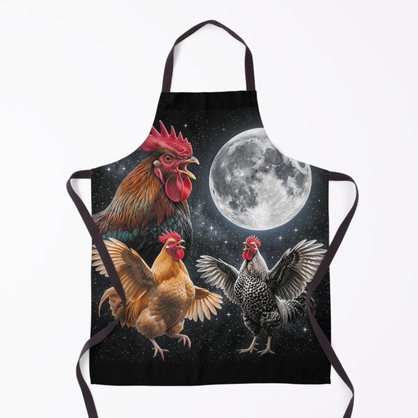 Item preview, Moonlit Rooster Chorus Funny Farm Animal Celestial Night Vintage Style designed and sold by Taniyah Gomes.