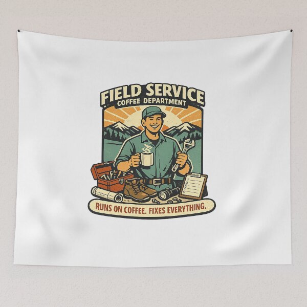 Item preview, Field Service Coffee Department Technician designed and sold by Concrete Coffee Studio.