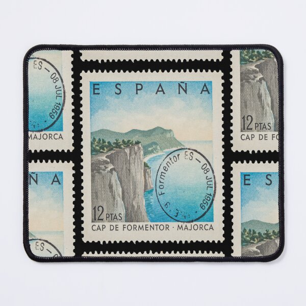Item preview, Cap de Formentor Majorca Limestone Cape Stamp Sticker designed and sold by stickercuffs.