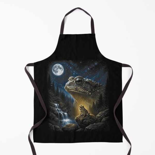 Item preview, Mystical Moonlit Giant Toad Fantasy Forest Waterfall Nature Dreamscape designed and sold by Taniyah Gomes.