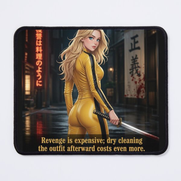 Item preview, Revenge is expensive; dry cleaning the outfit afterward costs even more. designed and sold by CinemaChronik.