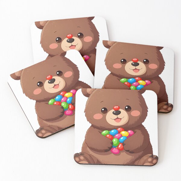 Item preview, Jelly Beans Bear Cub Colorful Jelly Beans designed and sold by pumsquare.