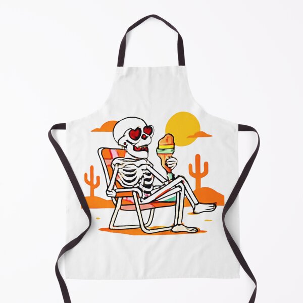 Item preview, Skeleton Eating Ice Cream in the Desert designed and sold by Musicdrip.