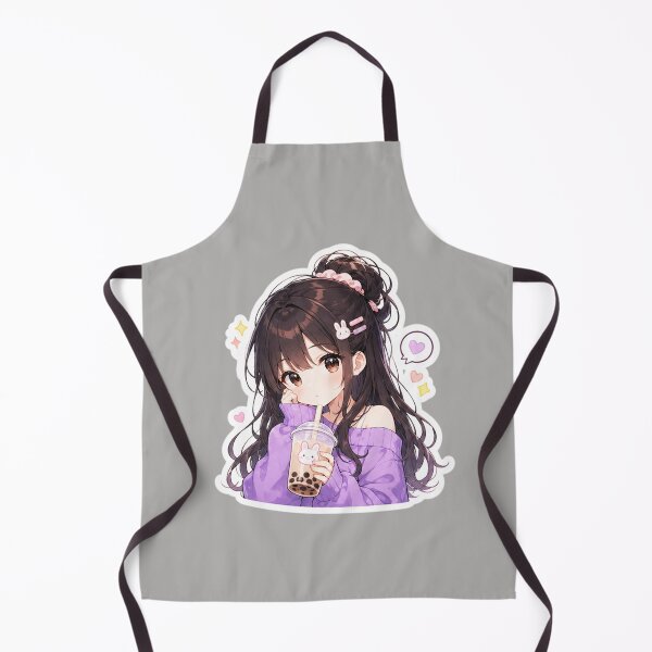 Item preview, Bubble Tea Break – Cozy Anime Girl designed and sold by bella-rosa87.