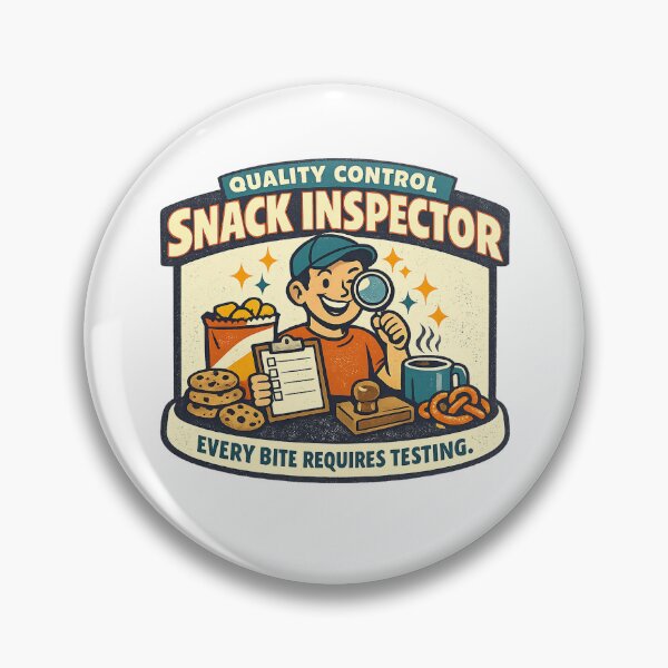 Item preview, Quality Control Snack Inspector – Funny Office Snack Lover designed and sold by Concrete Coffee Studio.