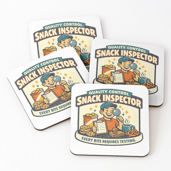 Item preview, Quality Control Snack Inspector – Funny Office Snack Lover designed and sold by Concrete Coffee Studio.