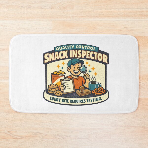 Item preview, Quality Control Snack Inspector – Funny Office Snack Lover designed and sold by Concrete Coffee Studio.