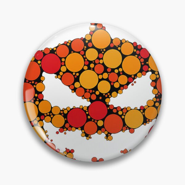 Item preview, Colorful Polka Dot Jack O' Lantern Halloween Pumpkin | Retro Abstract Art designed and sold by Antony004.