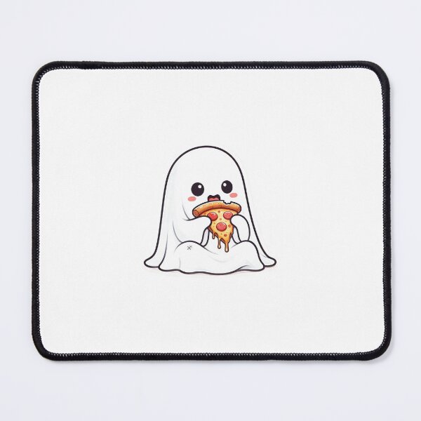 Item preview, Cute Spooky Ghost Eating Pizza 1 designed and sold by Kermancius.