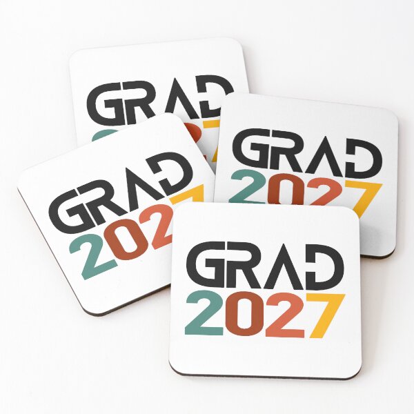Item preview, Grad 2027 Bold Retro Colorblock Minimalist Typography Graduation Gift Senior Class of 2027 designed and sold by Artycom.
