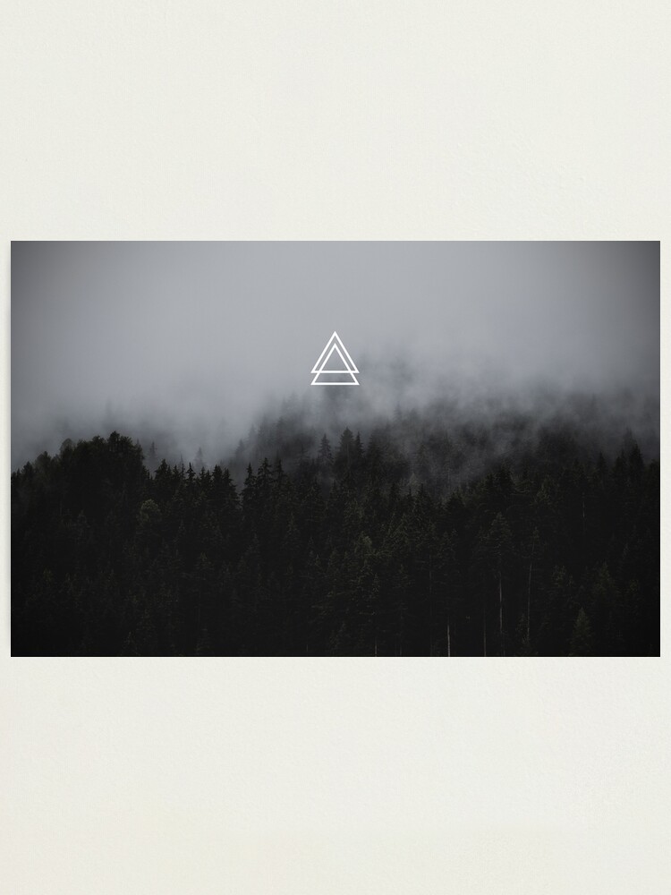 Aesthetic Art Misty Dark Forest Photographic Print By Writeaesthetics Redbubble