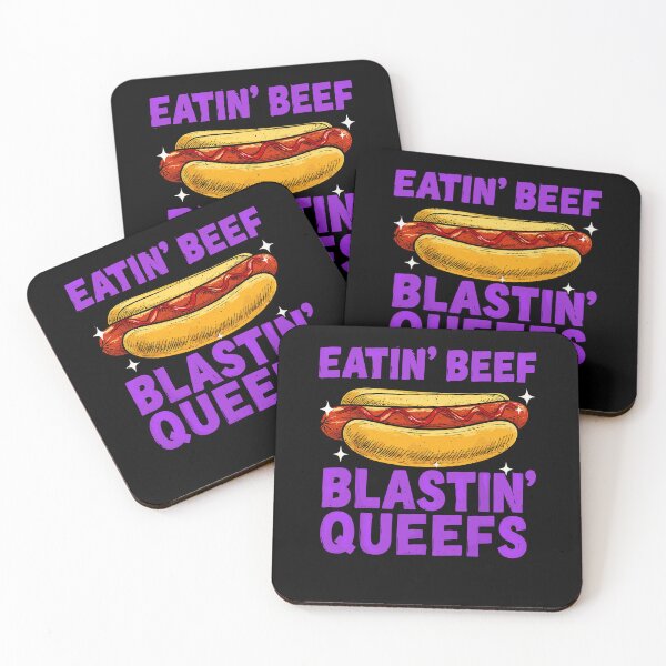 Item preview, Eatin' Beef Blastin' Queefs Funny Hot Dog Adult Humor designed and sold by OddPopARt.