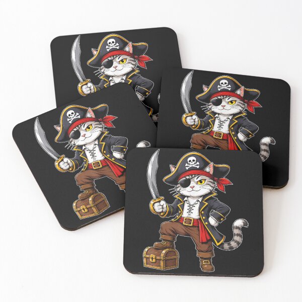 Item preview, Cute Pirate Cat Adventure Treasure Halloween Costume Animal Lover designed and sold by River Silva.