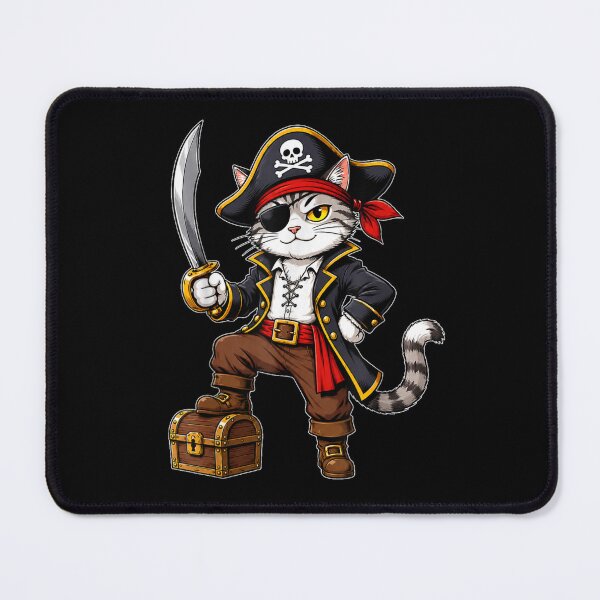 Item preview, Cute Pirate Cat Adventure Treasure Halloween Costume Animal Lover designed and sold by River Silva.