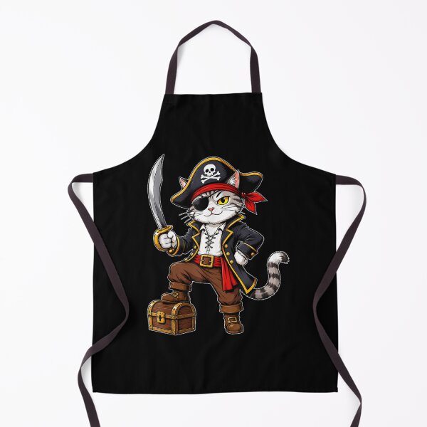 Item preview, Cute Pirate Cat Adventure Treasure Halloween Costume Animal Lover designed and sold by River Silva.