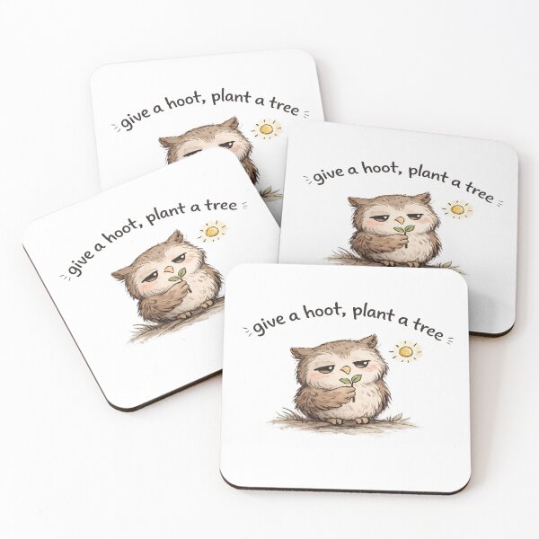 Item preview, Funny Give A Hoot Owl Shirt | Owl Pun Sticker | Eco Friendly Owl Gift | Nature Lover Humor Tee designed and sold by Gremlin Hours.
