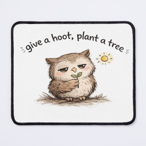 Item preview, Funny Give A Hoot Owl Shirt | Owl Pun Sticker | Eco Friendly Owl Gift | Nature Lover Humor Tee designed and sold by Gremlin Hours.