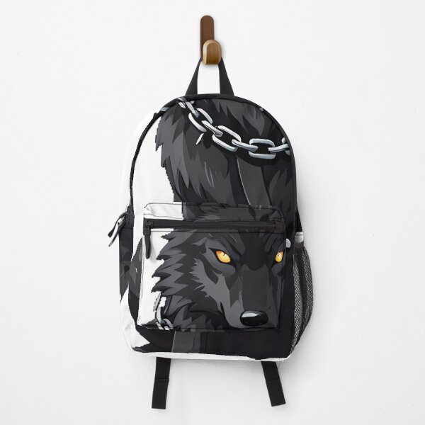 Item preview, Gothic Black Wolf Spiked Chain designed and sold by IllumeInk.