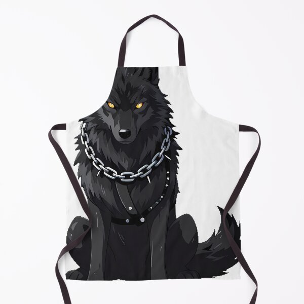 Item preview, Gothic Black Wolf Spiked Chain designed and sold by IllumeInk.