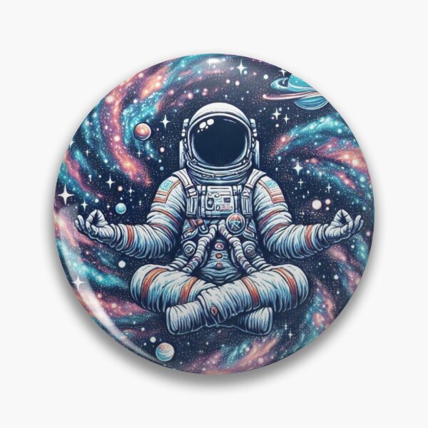 Item preview, Cosmic Astronaut Meditating Space Galaxy 1 designed and sold by Kermancius.