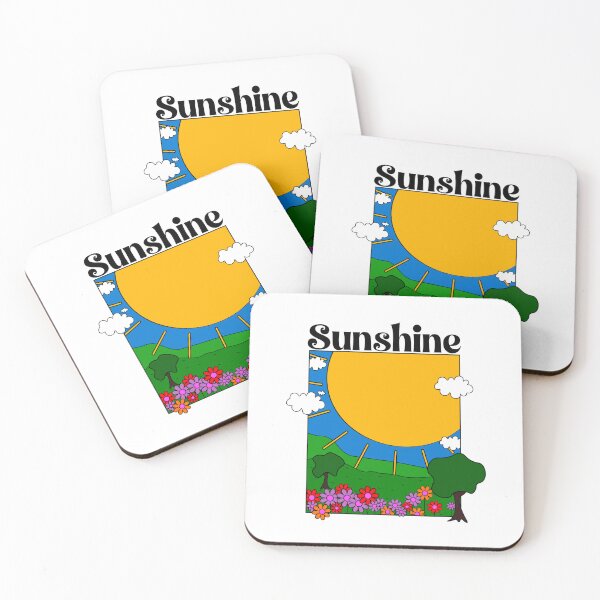 Item preview, Sunshine Retro Nature Illustration designed and sold by VisualGlitch404.