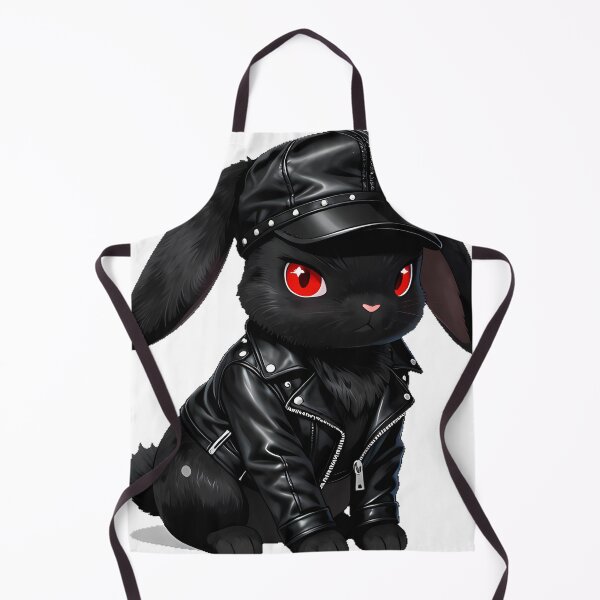 Item preview, Gothic Black Rabbit Studded Jacket designed and sold by IllumeInk.