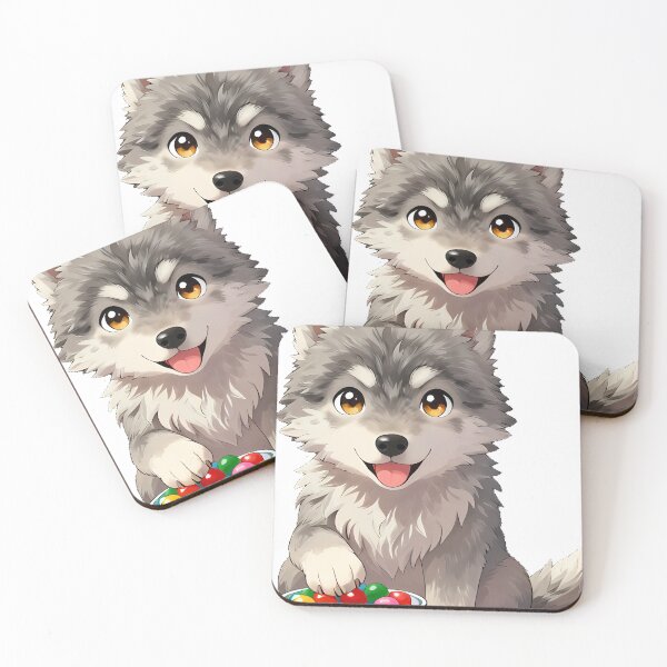 Item preview, Jelly Beans Wolf Pup Colorful Jelly Beans designed and sold by pumsquare.