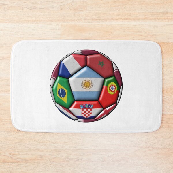 Item preview, Global Flags Textured Soccer Ball Art Print designed and sold by uustalgoldenray.