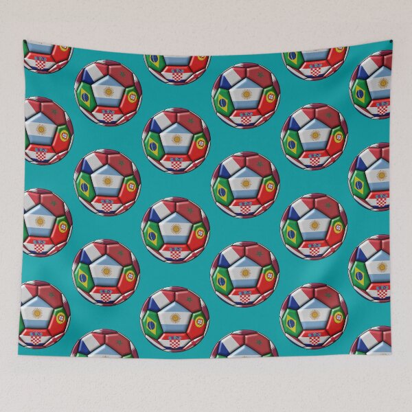 Item preview, Global Flags Textured Soccer Ball Art Print designed and sold by uustalgoldenray.