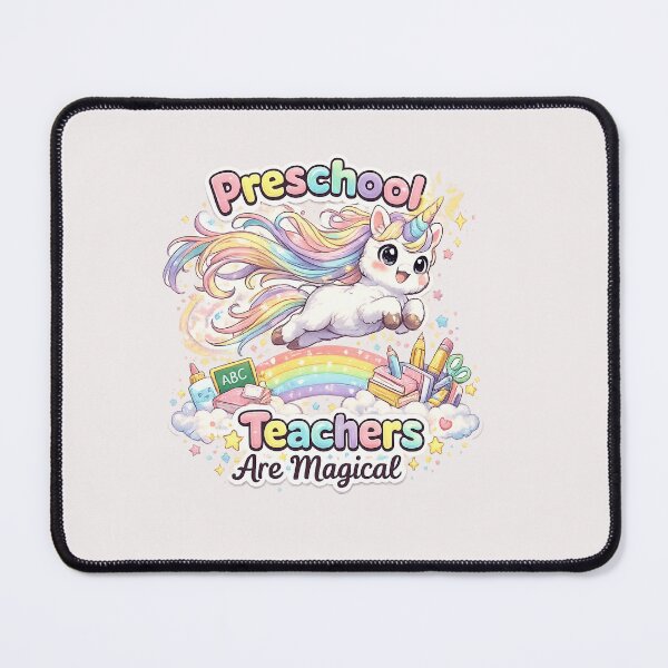 Item preview, Preschool Teachers Are Magical - Cute Dabbing Unicorn Teacher Back To School Sticker designed and sold by Salwastore.