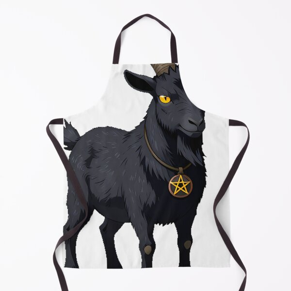 Item preview, Gothic Black Goat Pentagram Pendant designed and sold by IllumeInk.