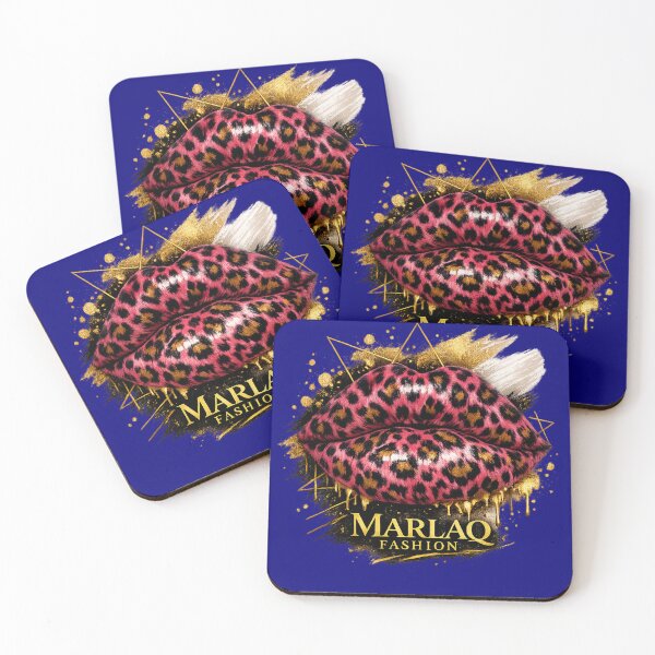 Item preview, Pink Leopard Print Lips Design designed and sold by Marlaq fashion .