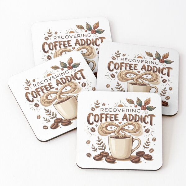 Item preview, Recovering Coffee Addict – Funny Coffee Lover Mug & Caffeine Humor Design designed and sold by classthetic.