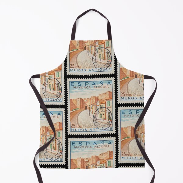 Item preview, Alcudia Old Town Majorca Medieval Walls Stamp Sticker designed and sold by stickercuffs.