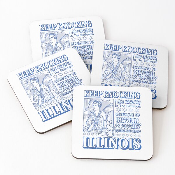 Item preview, Keep Knocking I'm Crying In The Bathroom Listening To Sufjan Stevens Illinois designed and sold by OddPopARt.