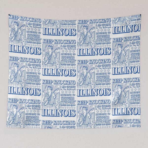 Item preview, Keep Knocking I'm Crying In The Bathroom Listening To Sufjan Stevens Illinois designed and sold by OddPopARt.