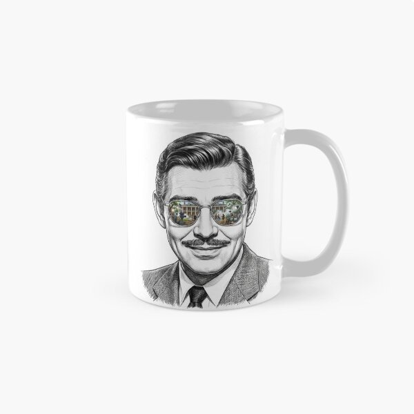 Item preview, Clark Gable Plantation Set Glasses Reflection designed and sold by Bad-Decisions-Designs.