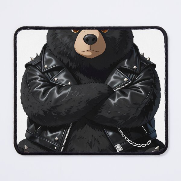 Item preview, Gothic Black Bear Leather Jacket designed and sold by IllumeInk.