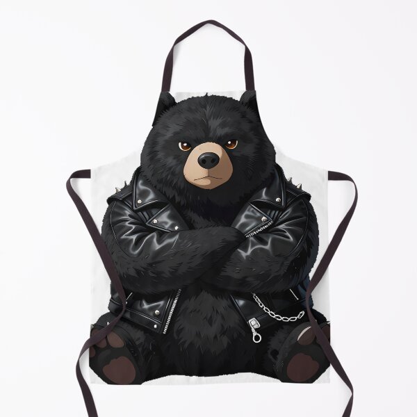 Item preview, Gothic Black Bear Leather Jacket designed and sold by IllumeInk.