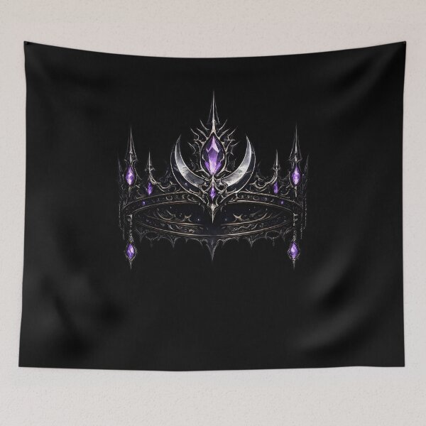 Item preview, Dark Fantasy Royal Crown with Purple Crystal designed and sold by CreativeMindsetLab.