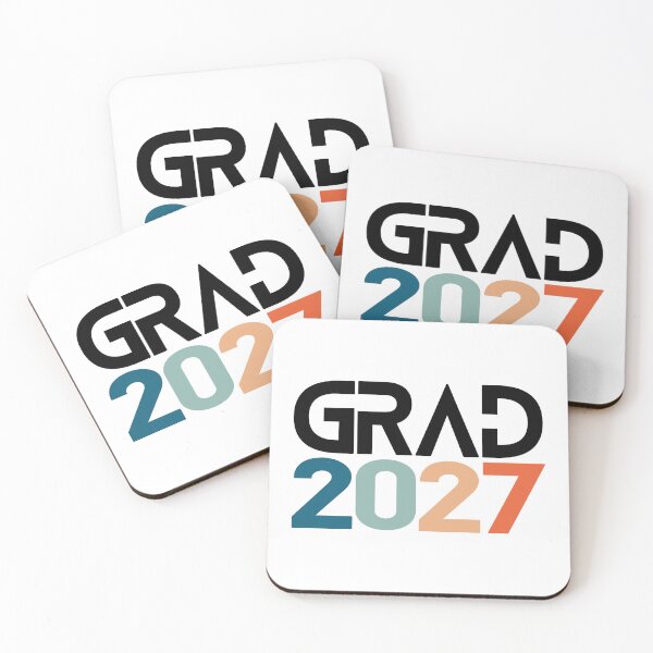 Item preview, Grad 2027 Bold Retro Colorblock Minimalist Typography Graduation Gift Senior Class of 2027 designed and sold by Artycom.