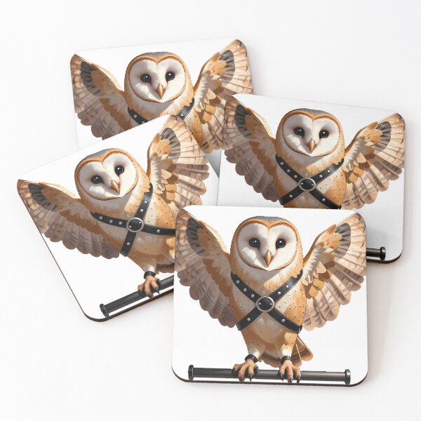 Item preview, Gothic Barn Owl Leather Harness designed and sold by IllumeInk.