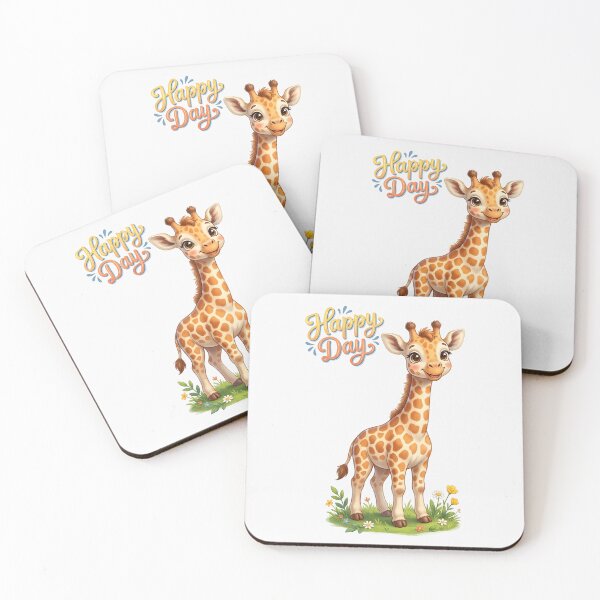 Item preview, Cute Giraffe Happy Day designed and sold by naragon4289.