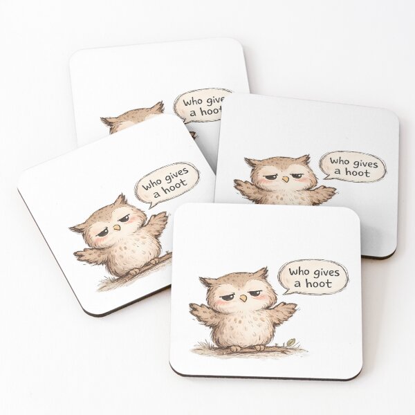 Item preview, Funny Who Gives A Hoot Owl Shirt | Owl Pun Sticker | Sarcastic Owl Gift | Relatable Humor Tee designed and sold by Gremlin Hours.