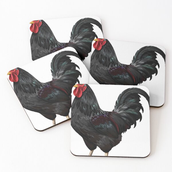 Item preview, Gothic Black Rooster Spiked Comb designed and sold by IllumeInk.