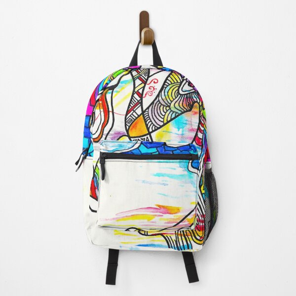 Item preview, "Joy" Colorful Chaotic Mandala Shapes and Lines Abstract Messy Doodle designed and sold by BOKEbyTC.