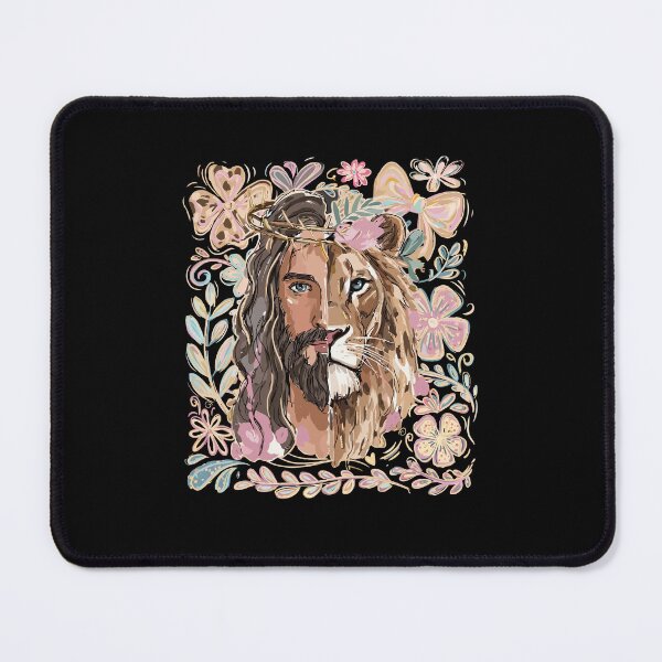 Item preview, Jesus Lion of Judah Floral Christian Religious Faith designed and sold by ViniBall.