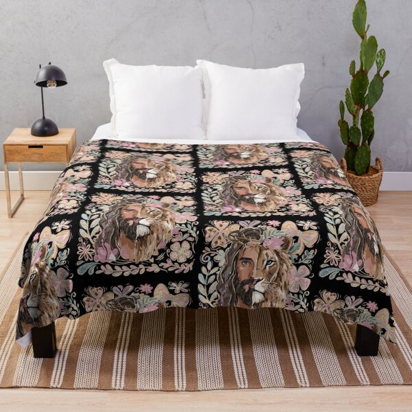 Item preview, Jesus Lion of Judah Floral Christian Religious Faith designed and sold by ViniBall.